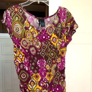 Saint Tropez West geometric top fall colored top
